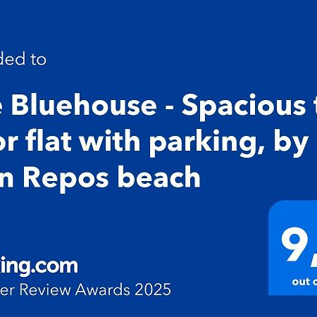 The Bluehouse - Spacious Top Floor Flat With Parking, By Mon Repos Beach Corfu  Экстерьер фото