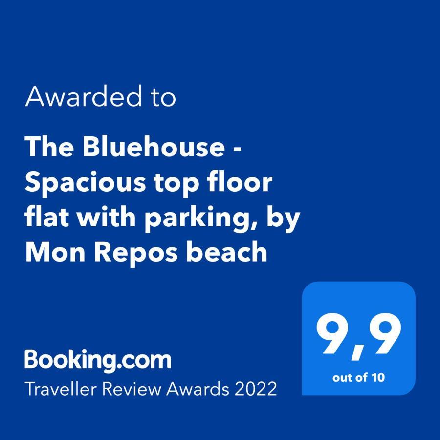 The Bluehouse - Spacious Top Floor Flat With Parking, By Mon Repos Beach Corfu  Экстерьер фото