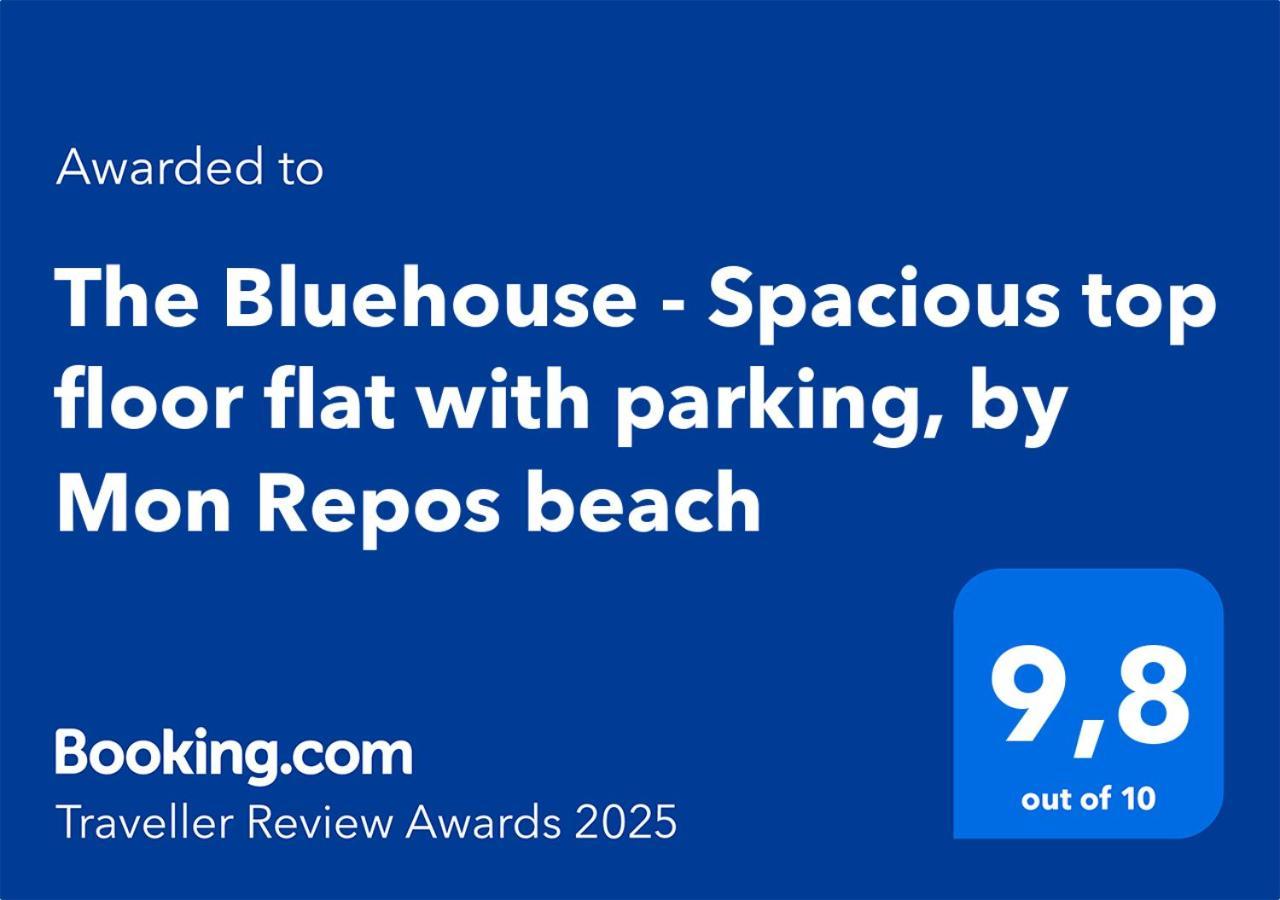 The Bluehouse - Spacious Top Floor Flat With Parking, By Mon Repos Beach Corfu  Экстерьер фото
